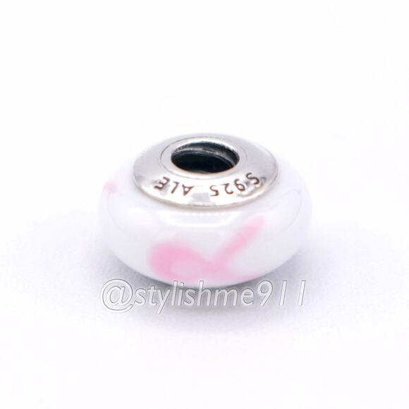 Authentic PANDORA Pink Ribbon Breast Cancer Awareness Charm - Picture 9 of 9